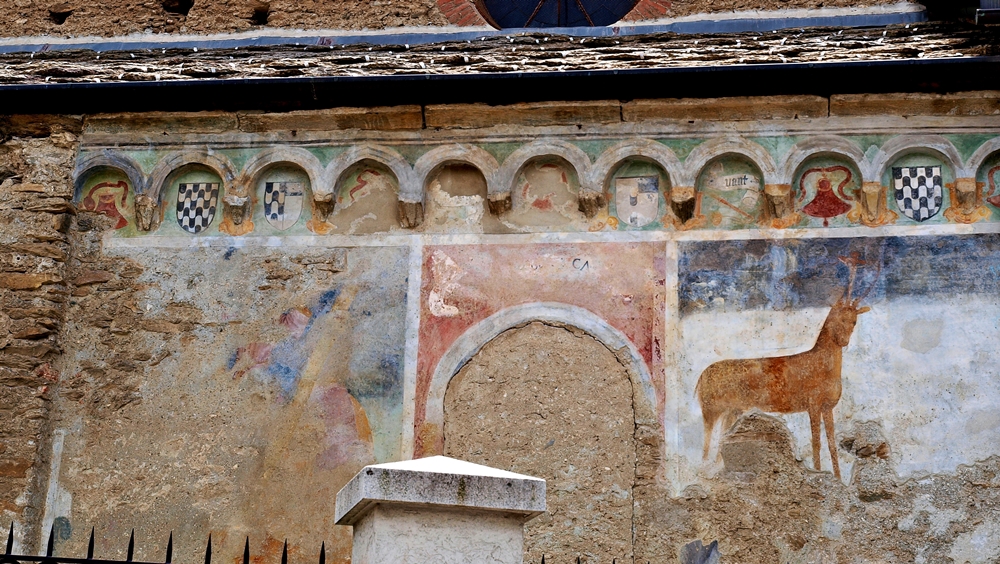 Convento di San Francesco di Susa - Außenansicht - Fresken