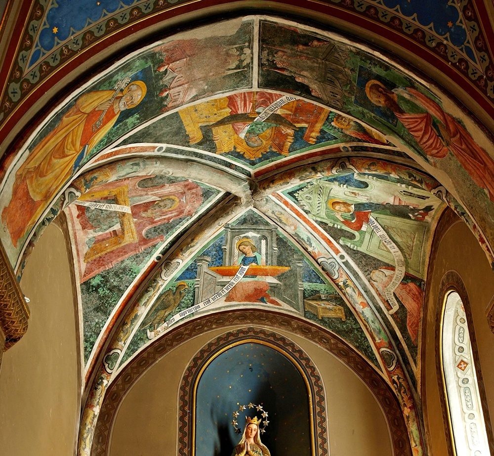 Convento di San Francesco di Susa - Deckenfresko/Evangelisten