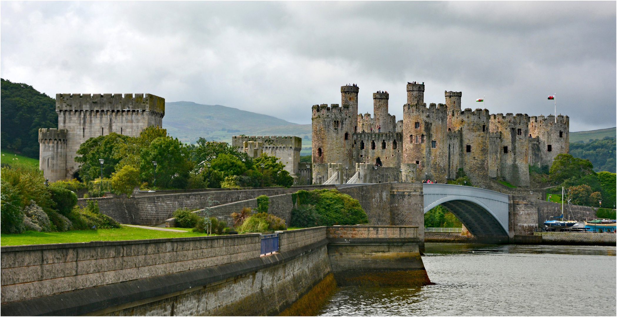 Conwy-Castle in Nordwales ...