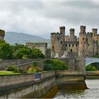 Conwy-Castle in Nordwales ...