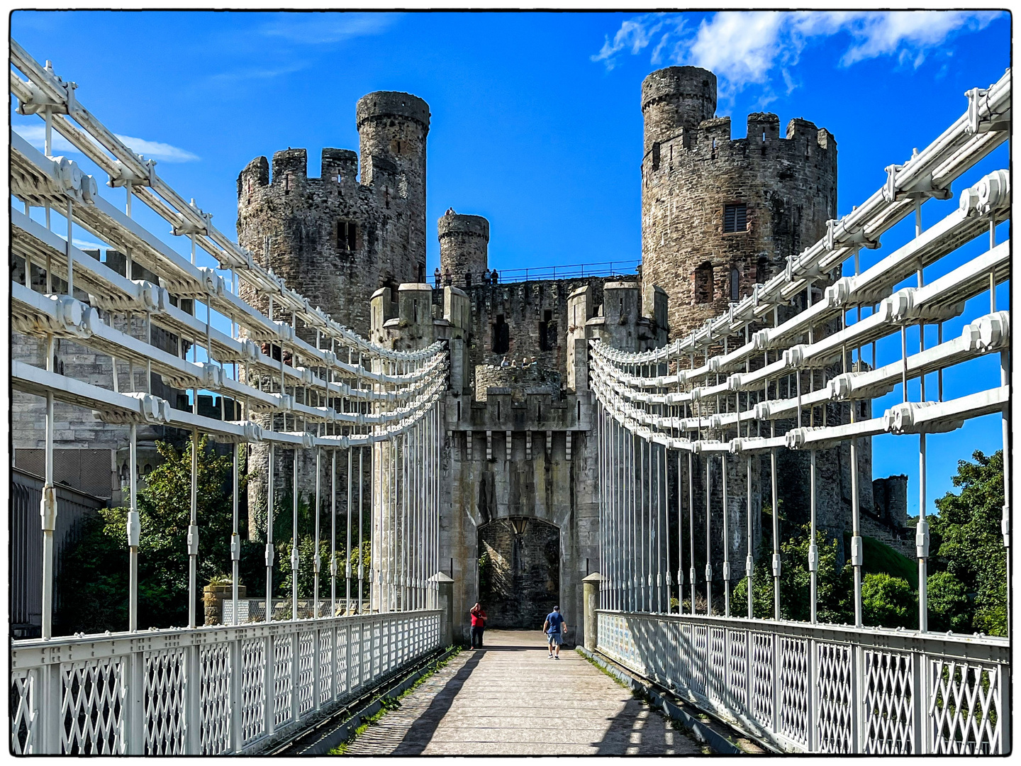 Conwy Suspension Bridge Foto & Bild outdoor, wales, wales&somerset