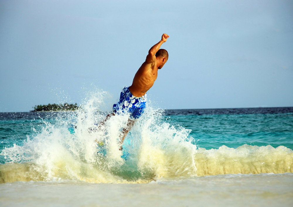 cool jump out of the water