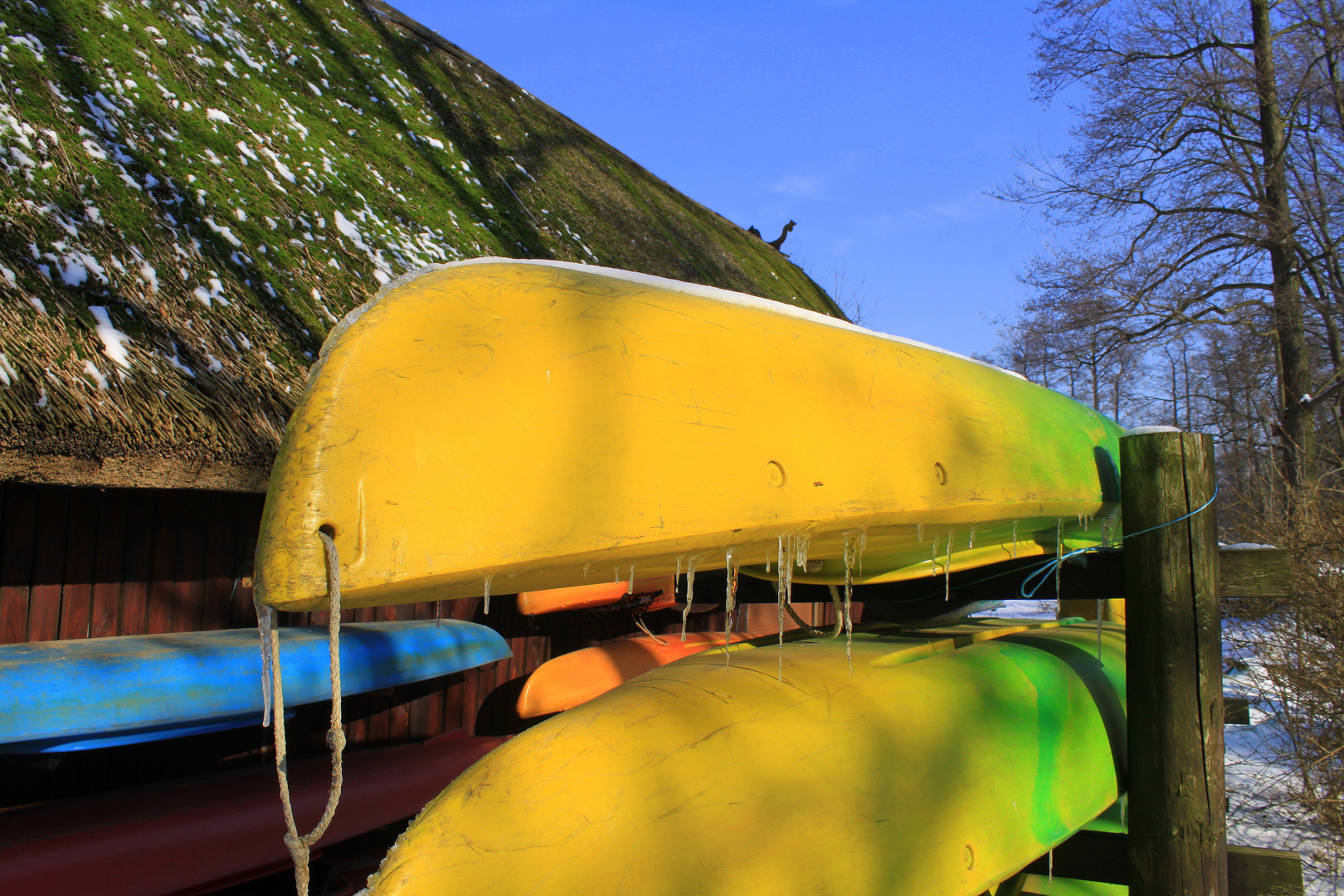 Coole Boote - Coole Farben gesehen letztes Wochenende in Burg Spreewald