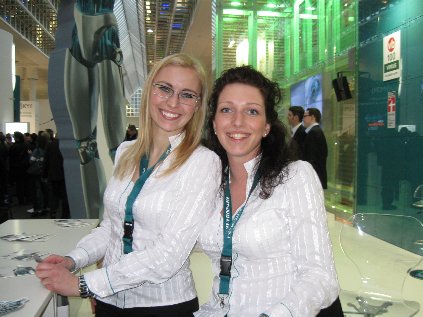 Coole CeBIT Promotion Girls