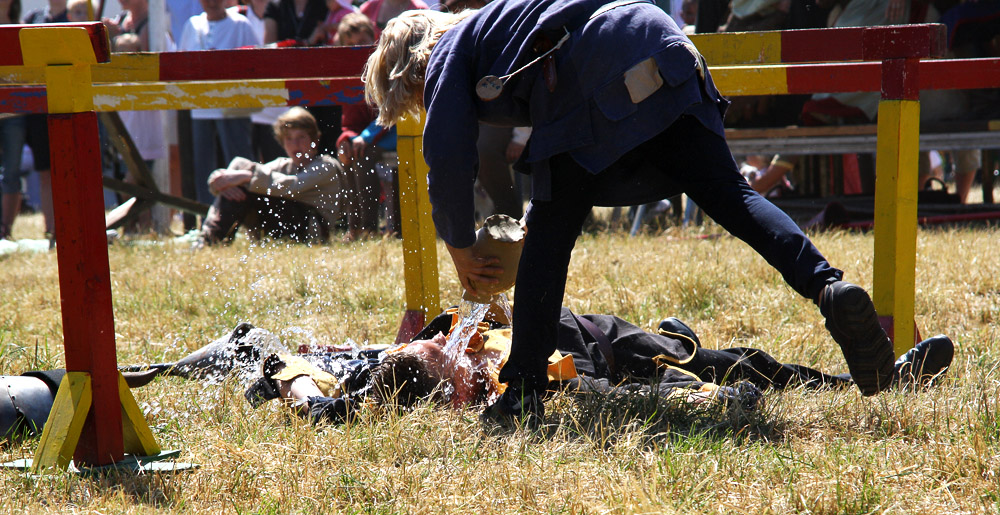 Cooling down the knight...