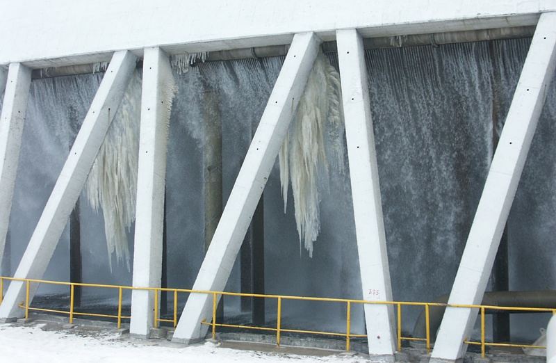 Cooling tower in winter Foto & Bild industry & technology, subjects Bilder auf