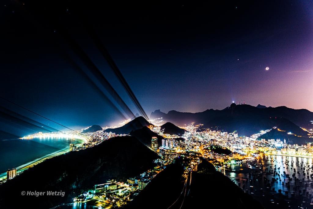 Copacabana and Botafogo Bay of Rio de Janeiro 