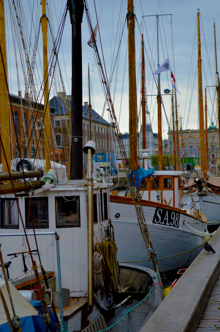 Copenhagen.Nyhavn.Ship