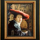 Copie d'après Vermeer " Jeune fille au chapeau rouge"