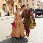 coppia al carnevale romano