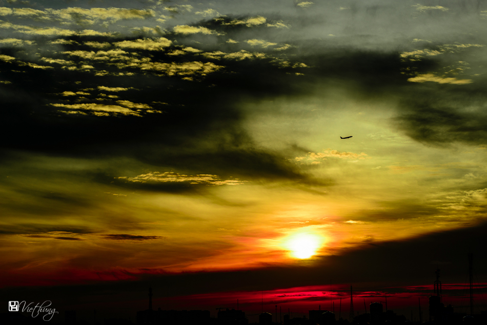 Coral reefs on sky