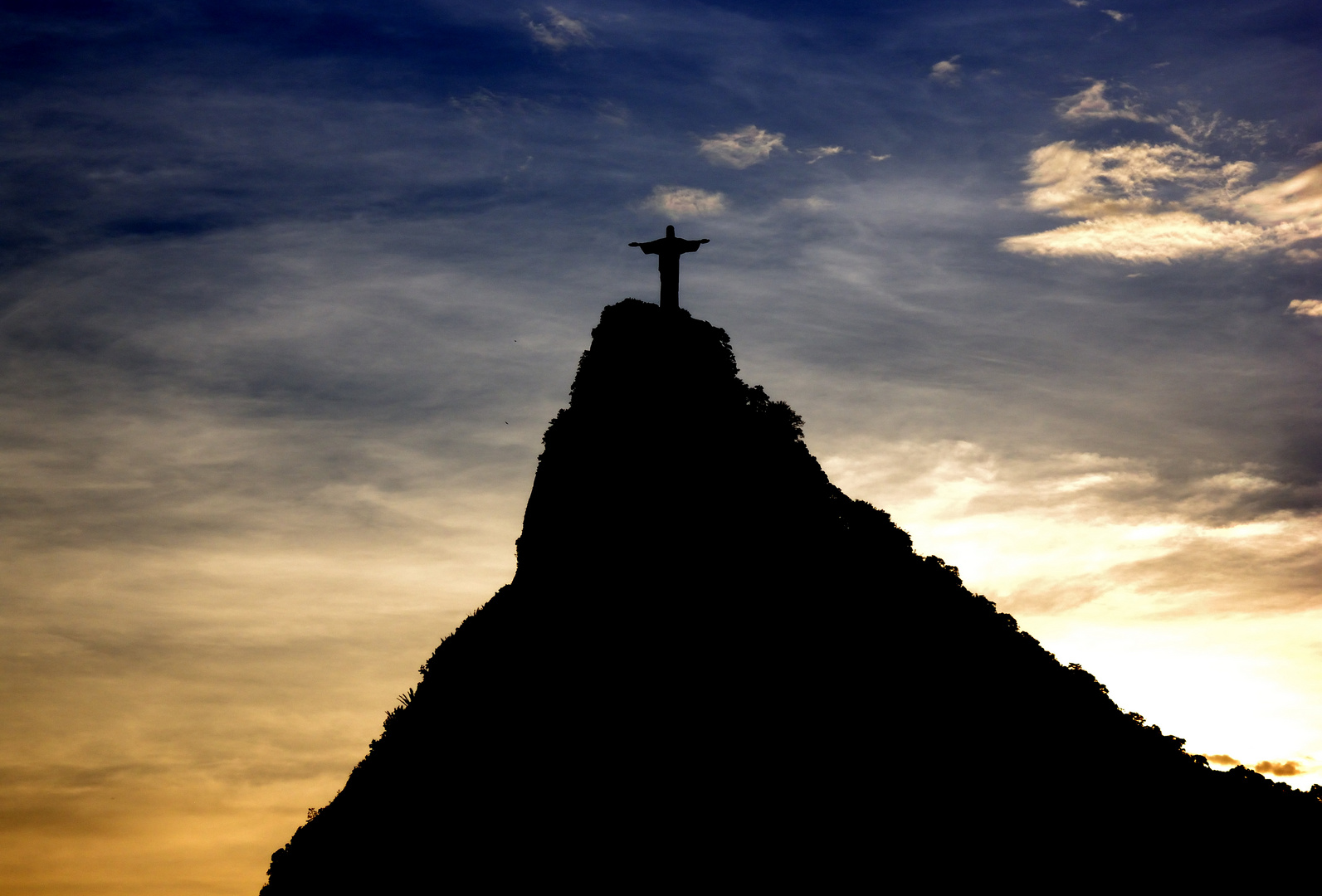 Corcovado im Gegenlicht