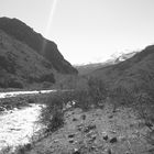 Cordillera d elos Andes en Blanco y Negro