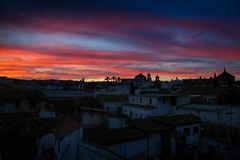 Cordoba, Sonnenuntergang über der Altstadt