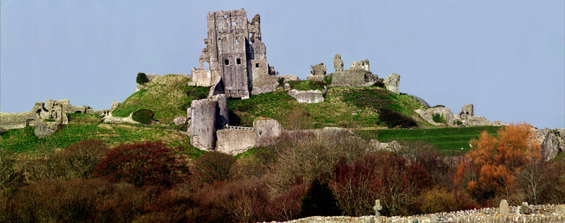 corfe castle südengland