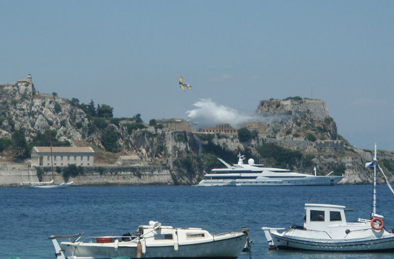 CORFU---fire in the fortress-feu à la forteresse