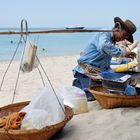 corn man vom Nai Yang Beach, Phuket, Februar 2013