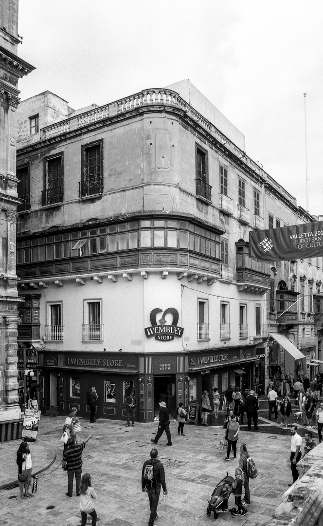 Corner at Republic Street, Valetta