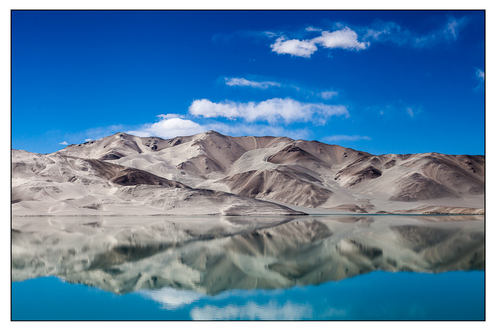 Corner Lake with sand mountains