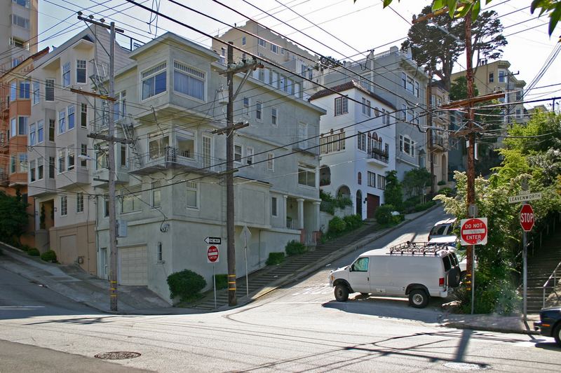 "Corner of Filbert and Leavenworth" San Francisco