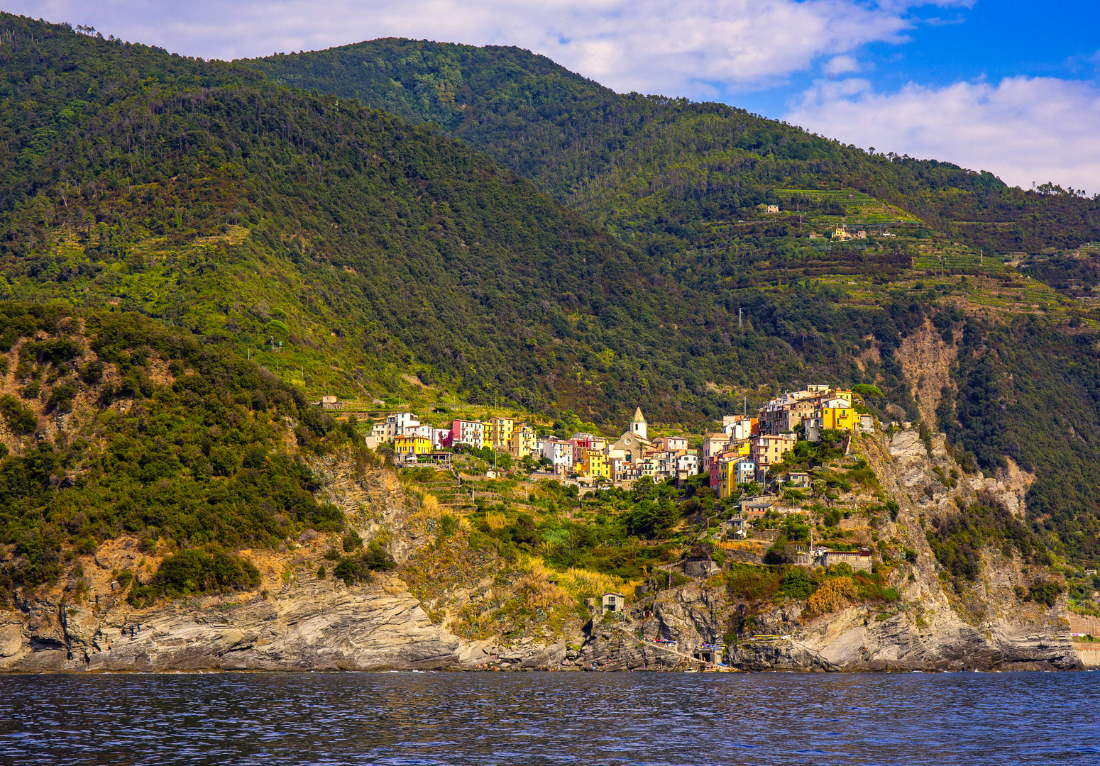 Corniglia - Cinque Terre ... kann man zwar vom Boot aus anschauen, aber...