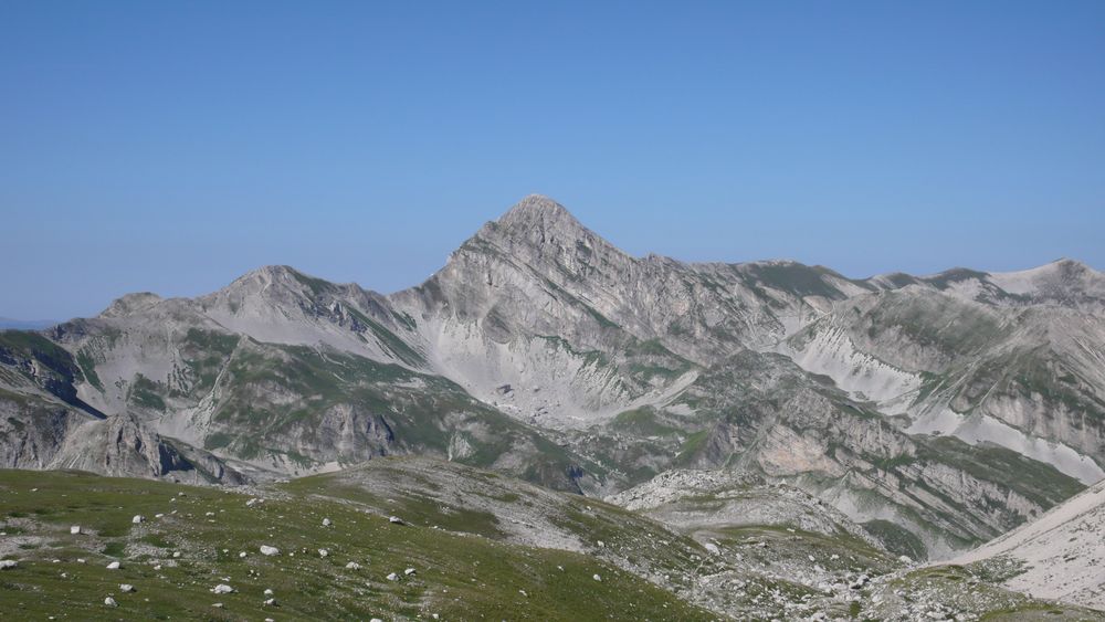 Corno Grande -der Blick von 2600 m Richtung Norden