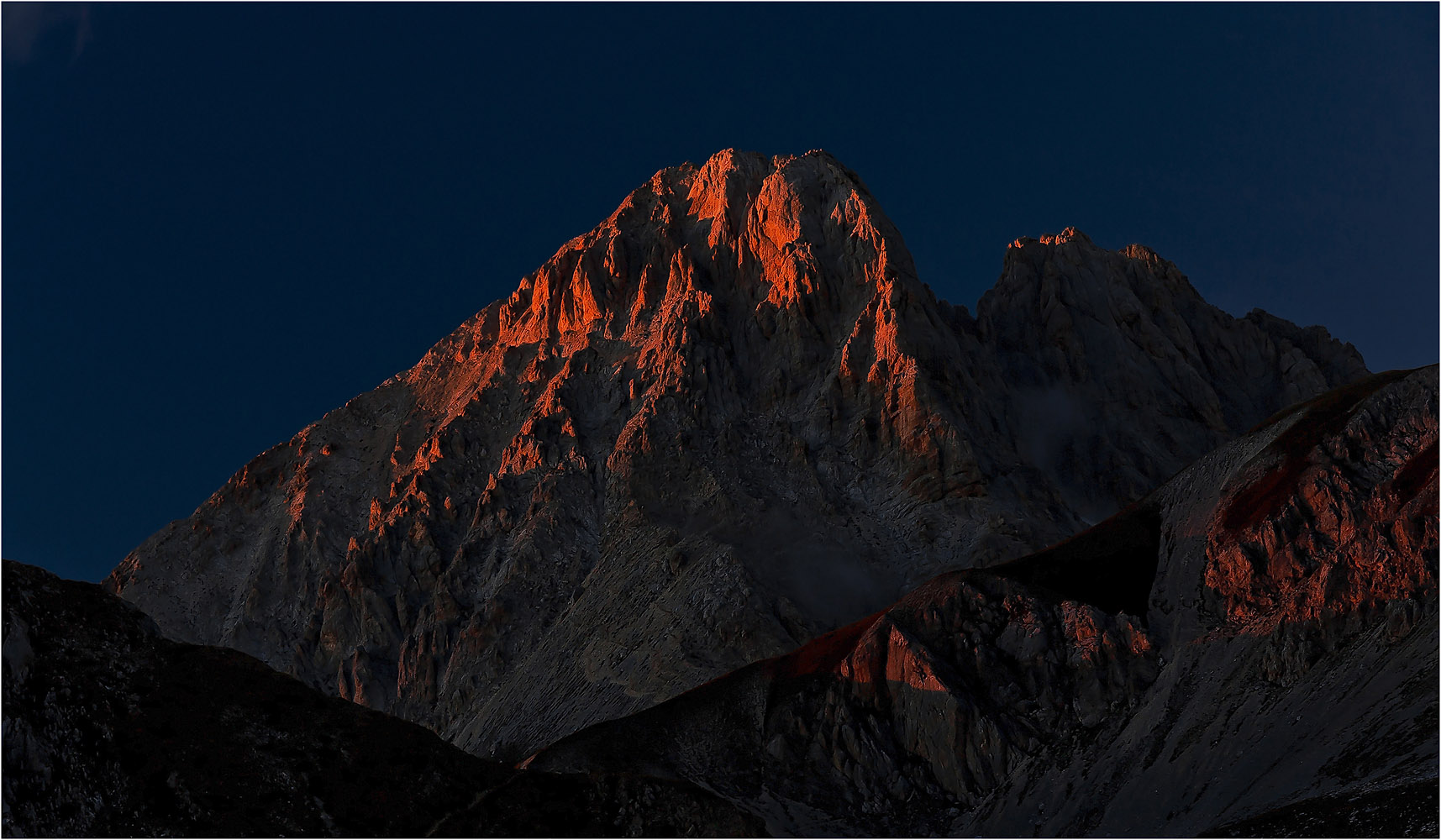 Corno Grande im letzten Licht