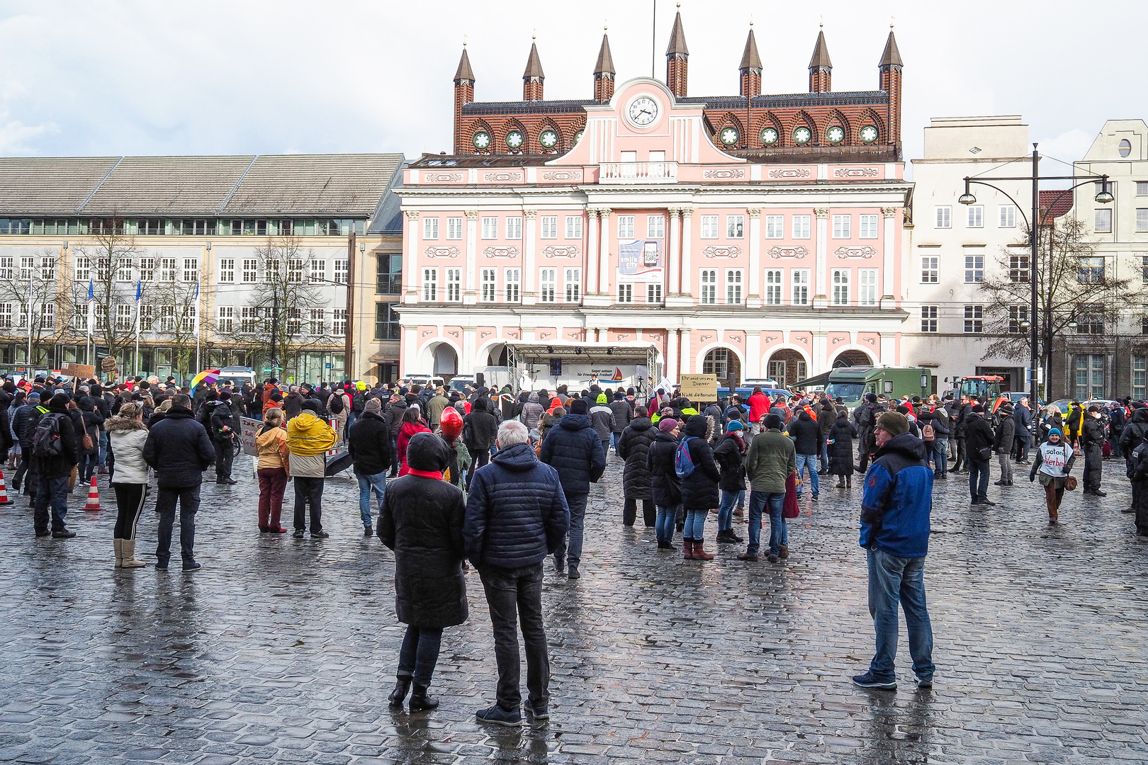 Corona-Demo in Rostock (2)