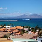 Corralejo auf Fuerteventura mit Blick auf Lanzarote
