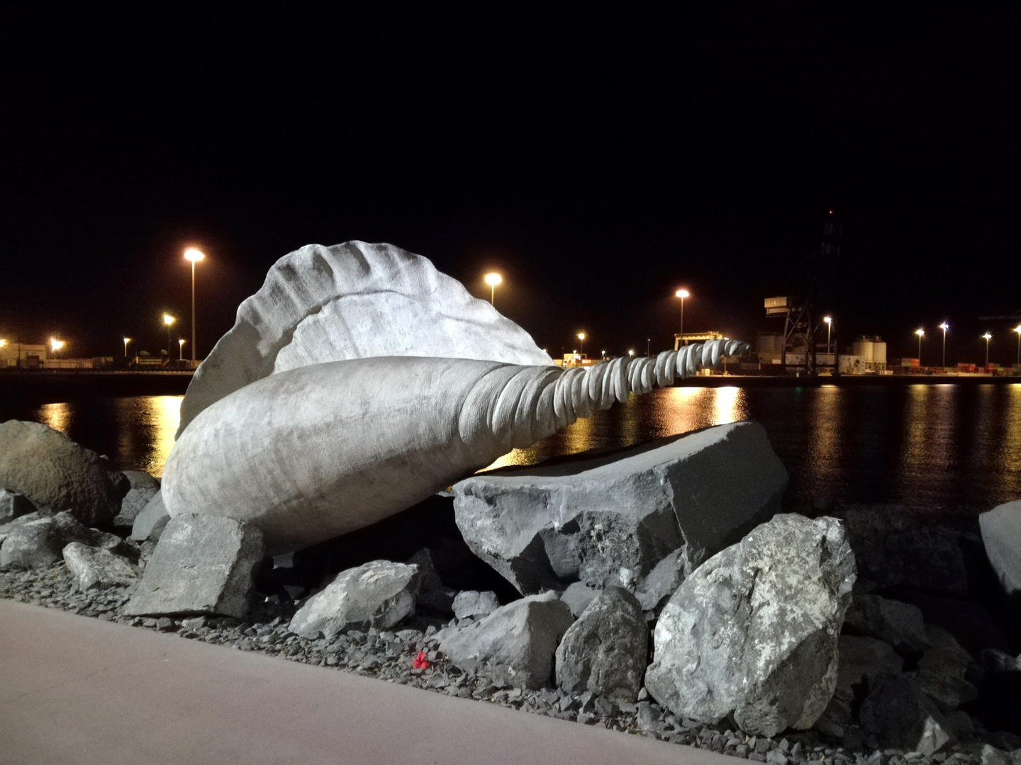 Corralejo by night ..... le long du port !