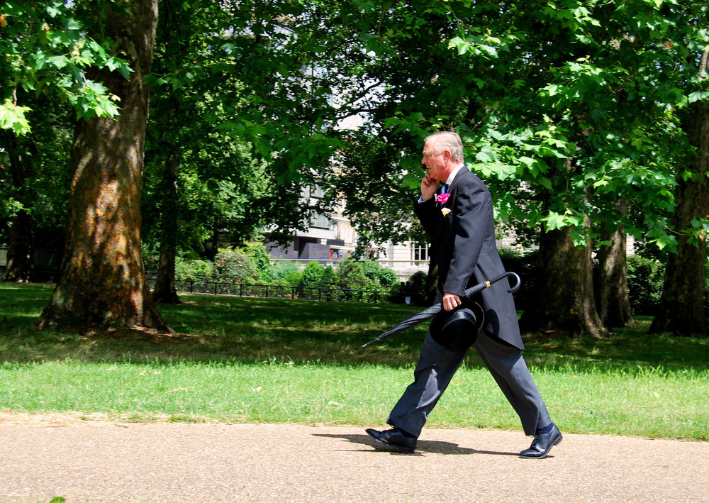 Corriendo hacia el Parlamento