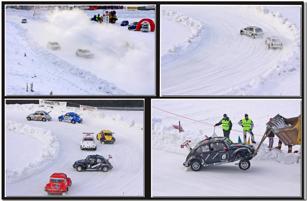 Corsa sulla neve in Val di Fiemme