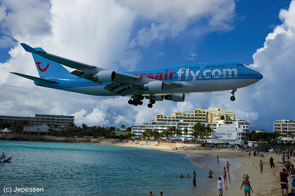 Corsair B747, St.Maarten, N.A.