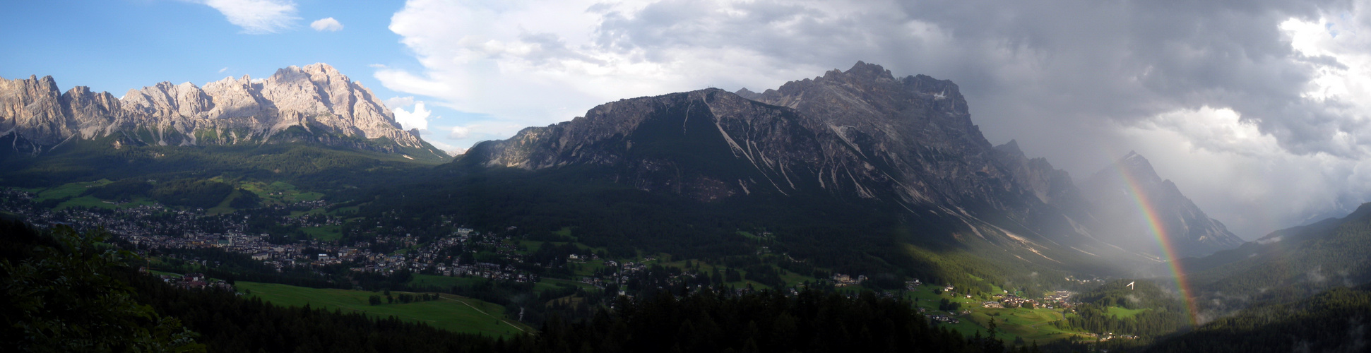 Cortina d'Ampezzo nach Gewitter