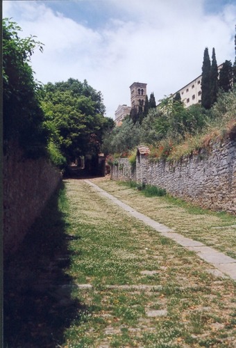 Cortona, Aufstieg zur Santuario di S. Margherita