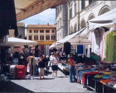 Cortona, Marktszene