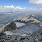 Corvatschgletscher 2017 vom Gipfel