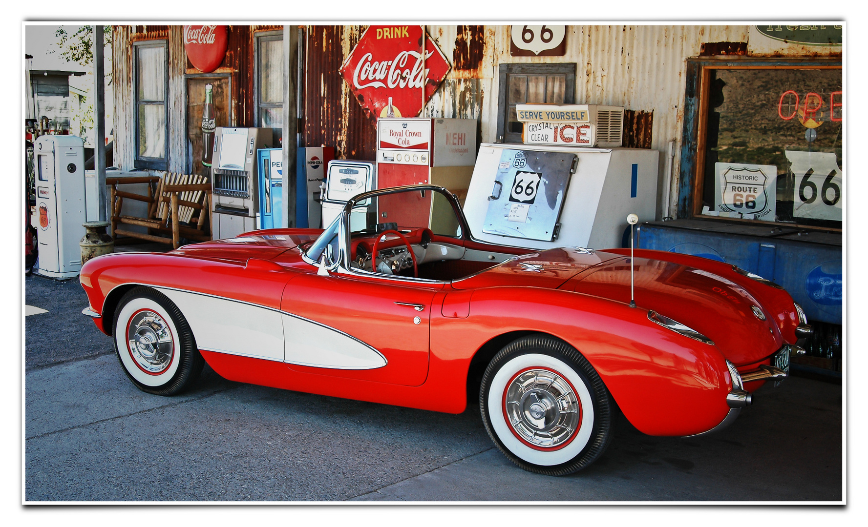 Corvette auf Route 66