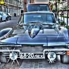 Corvette, geparkt in St. Petersburg