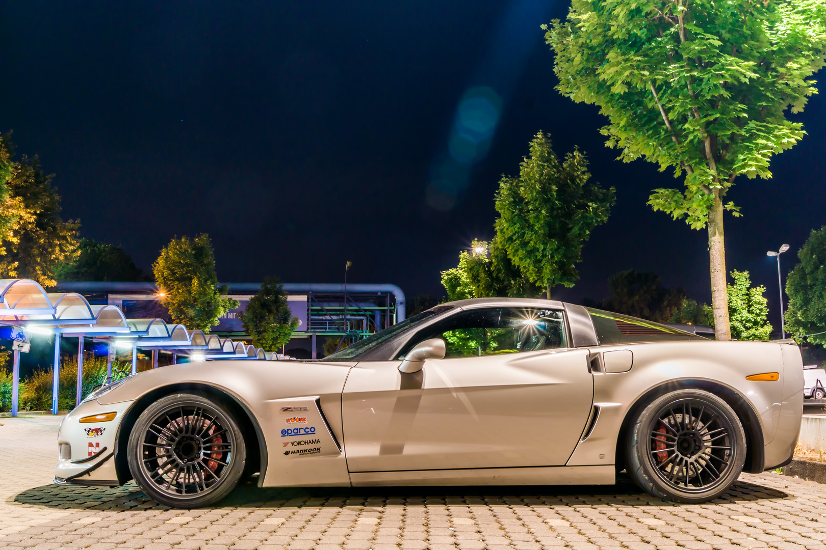 Corvette im glanze der Nacht