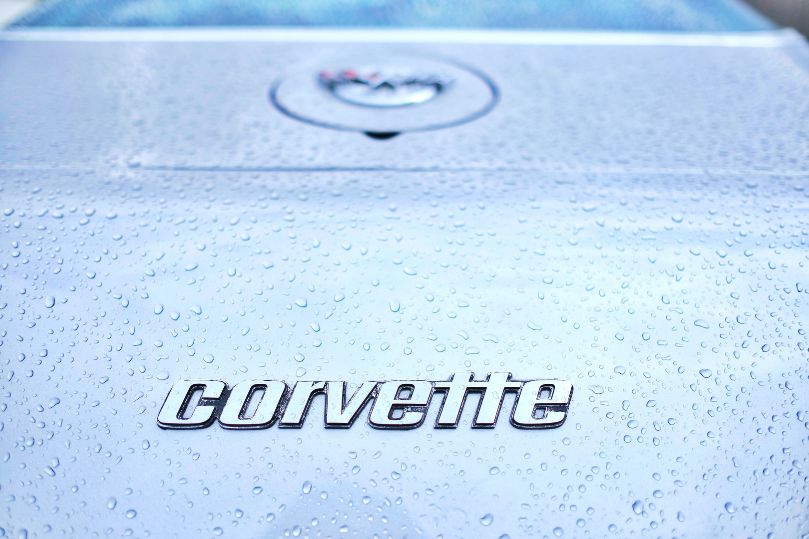 Corvette in the Rain