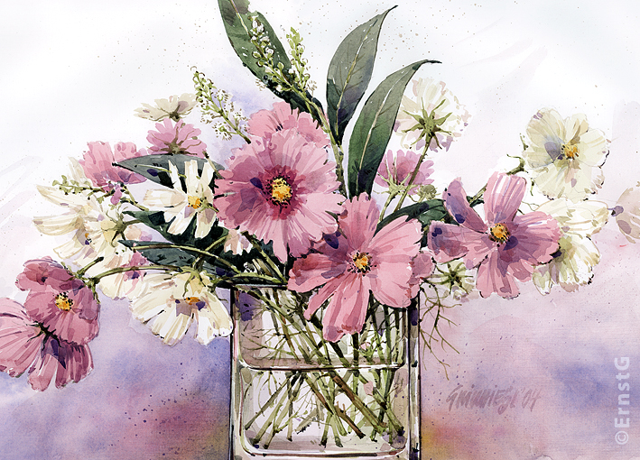 Cosmea (Aquarell – OD)