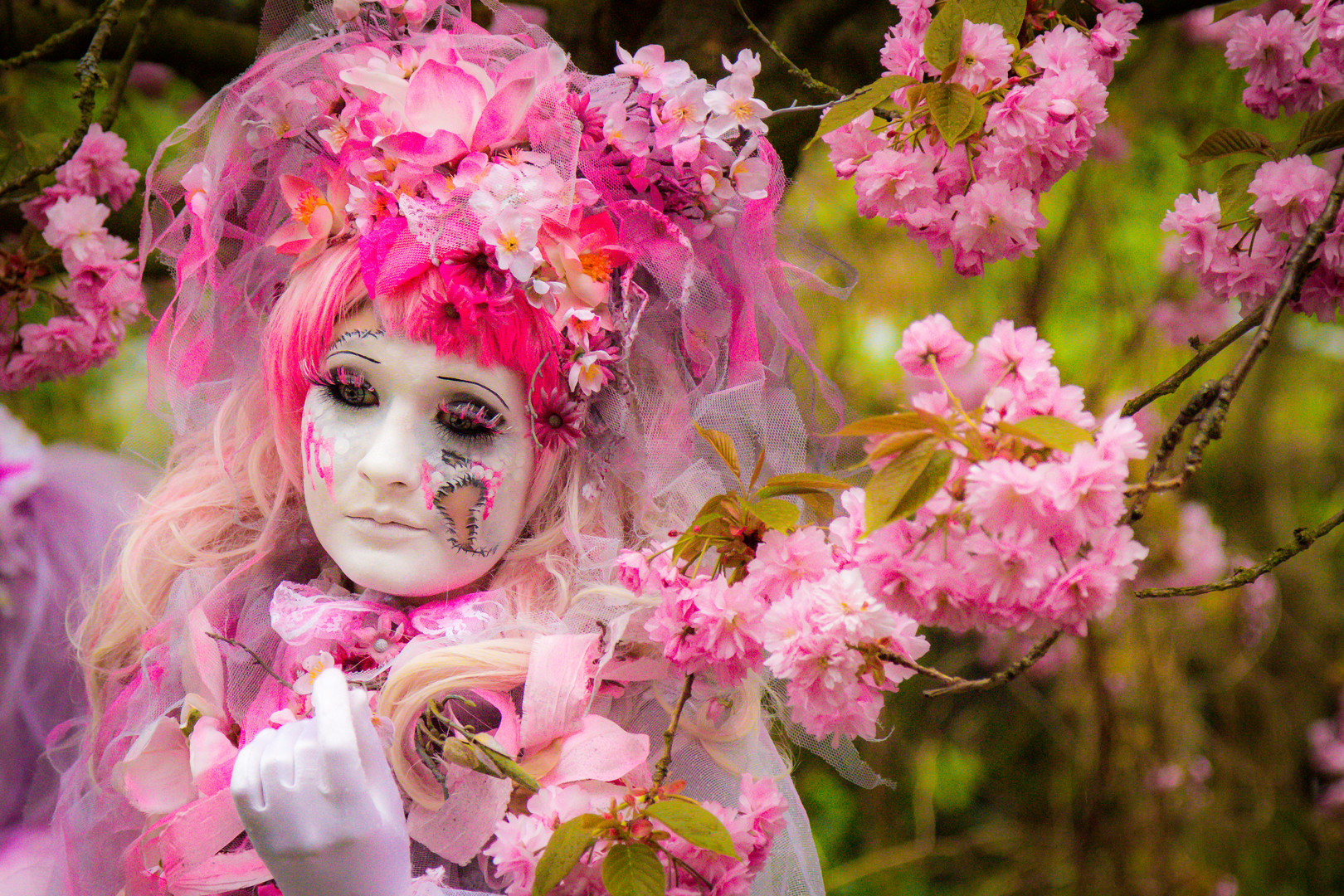 Cosplay beim Kirschblütenfest auf dem Teltower Mauerweg