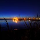 Cospudener Hafen bei Nacht