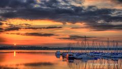 Cospudener See am Abend