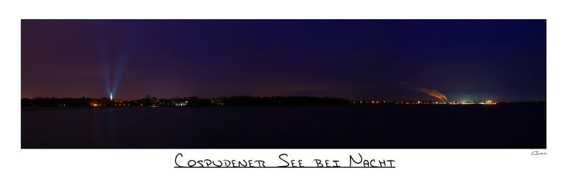 Cospudener See bei Nacht