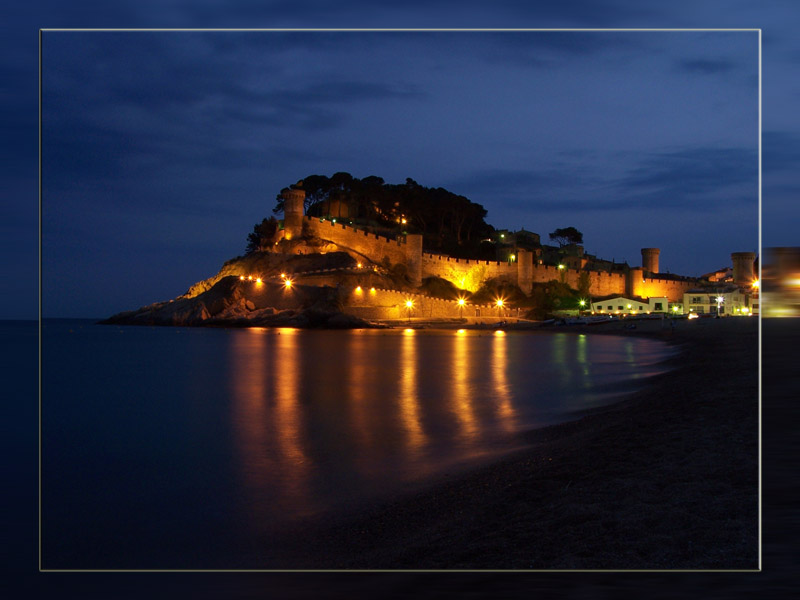 Costa Brava 2005 - Tossa de Mar bei Nacht