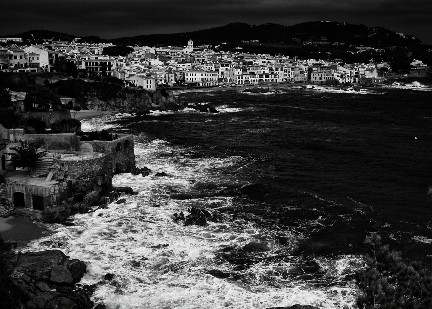 Costa Brava Gewitterstimmung spät abends