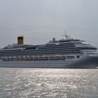 Costa Pacifica läuft von Kiel aus / 20.07.2014