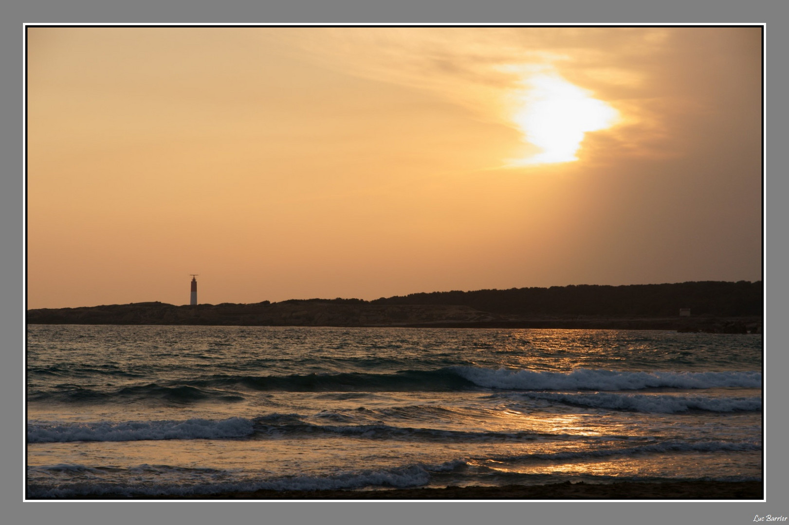 Côte bleue, coucher de soleil